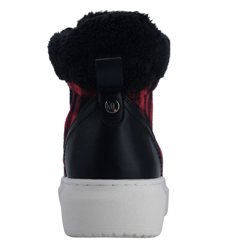 New Marc Fisher Fellow buffalo plaid sneaker - Picture 3 of 10